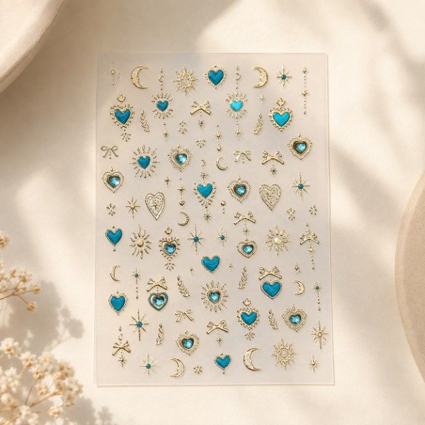 Producto - Plancha stickers deco camara blue