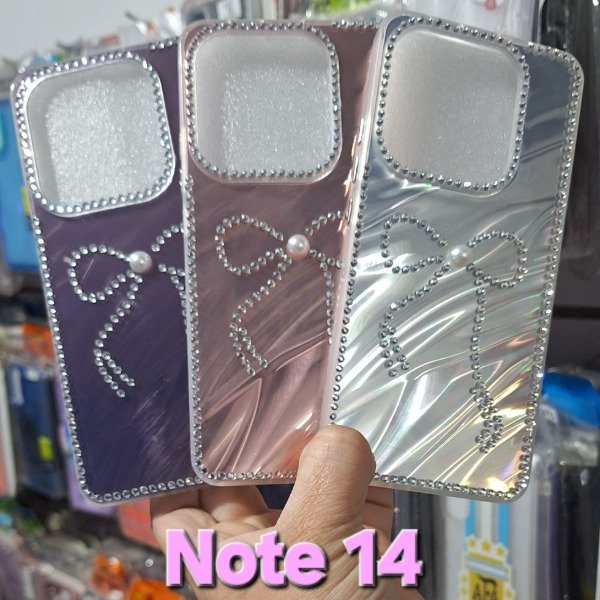 Producto - Fundas tornasol con strass. Redmi Note 14