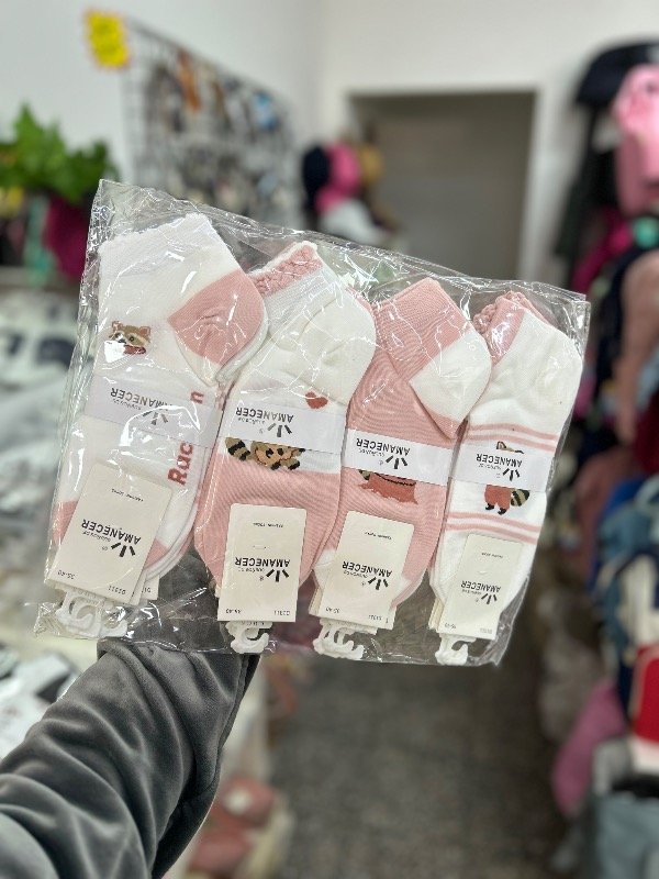 Producto - Soquetes amanecer rosa zorrito