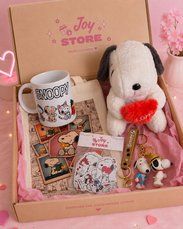 Producto - Kit Snoopy 2 Premium - Peluche, taza, totebag, stickers y llavero - 7