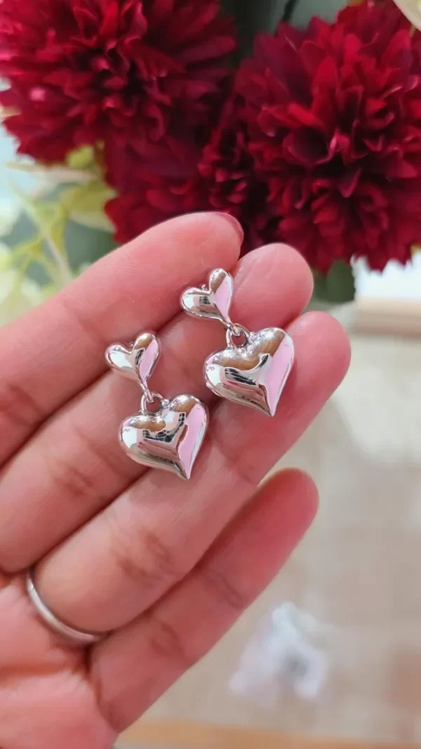 Producto - Aros corazon colgantes AB