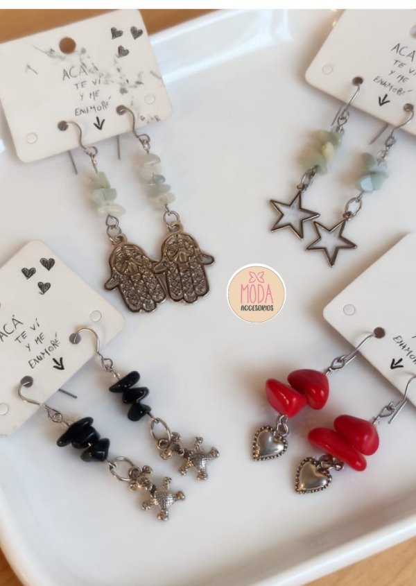 Producto - Aros de piedras