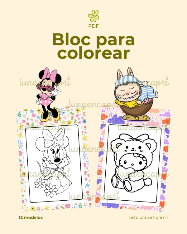 Producto - PDF - Bloc para colorear