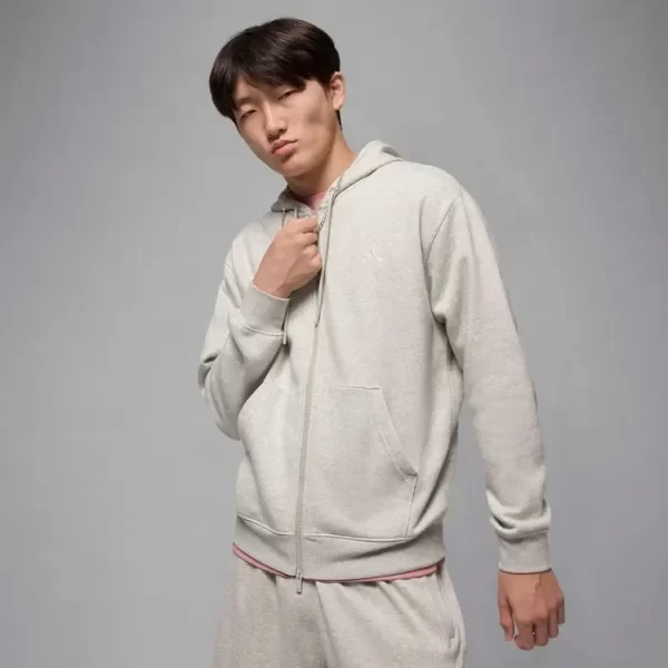 Producto - Jordan Brooklyn Fleece Full-Zip Gris Claro