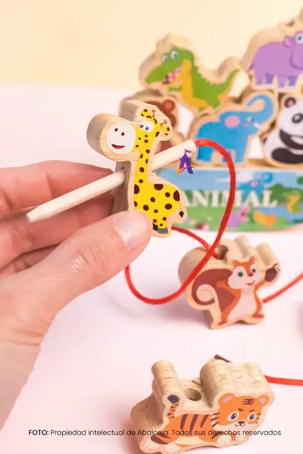 Producto - Jenga animal. Equilibrio y enhebrado. - 3