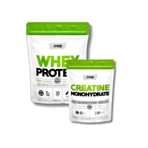Producto - Combo Whey 907g + Creatina 300g Doypack Star Nutrition