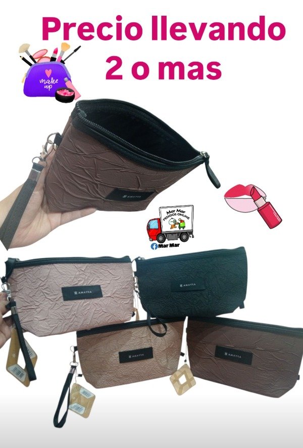 Producto - Portacosméticos amayra frunce (cantidad)