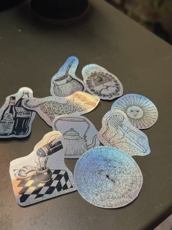 Producto - Pack stickers holograficos x9