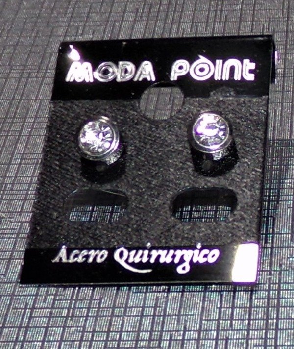 Producto - ARITOS STRASS MEDIANOS, EL PAR