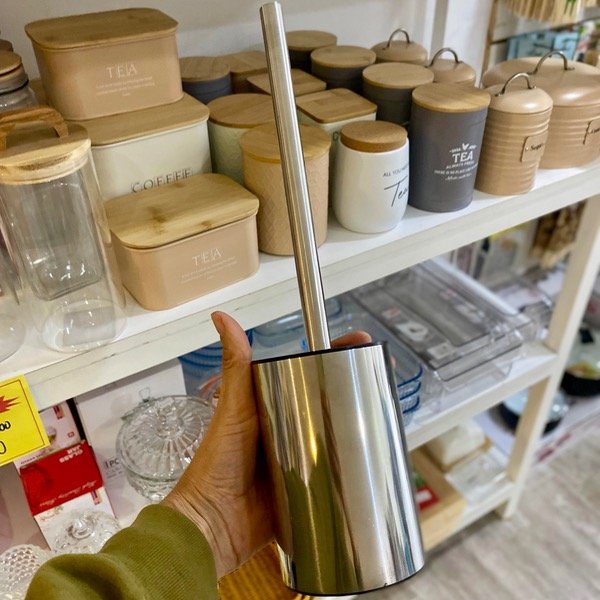 Producto - Escobilla De Baño Acero YS001