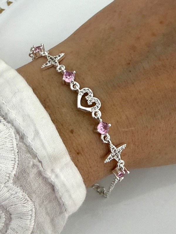 Producto - PB1492 Pulsera con cubic y micropave 16 + 4 cm