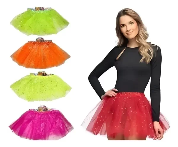 Producto - TU TU FLUO GLITTER ADULTO/ADOLESCENTE