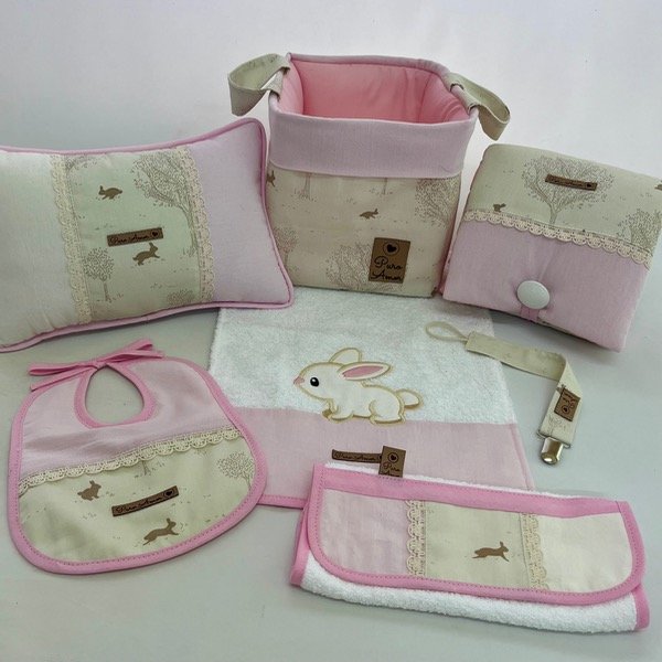 Producto - Opción 2: baby rabbit natural y rosa