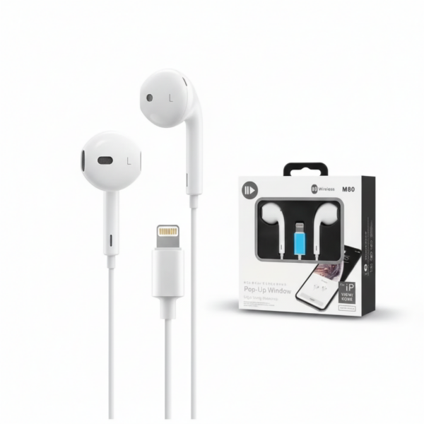 Producto - Auricular Cableado In-Ear M80 Conector Lightning