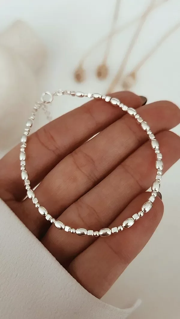 Producto - Pulsera cubitos mini y semill P925