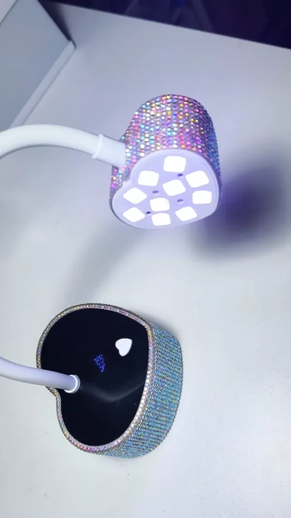 Producto - Lamparas Cabinas Corazon c/ Strass inalambrica