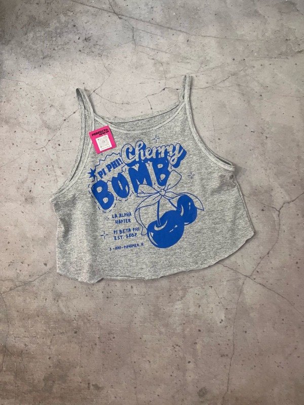 Producto - MUSCULOSA CHERRY BOMB gris