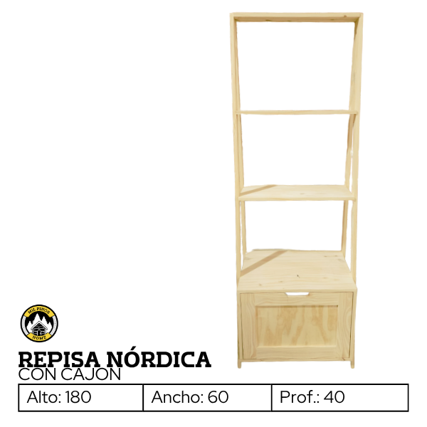 Producto - REPISA NÓRDICA CON CAJÓN