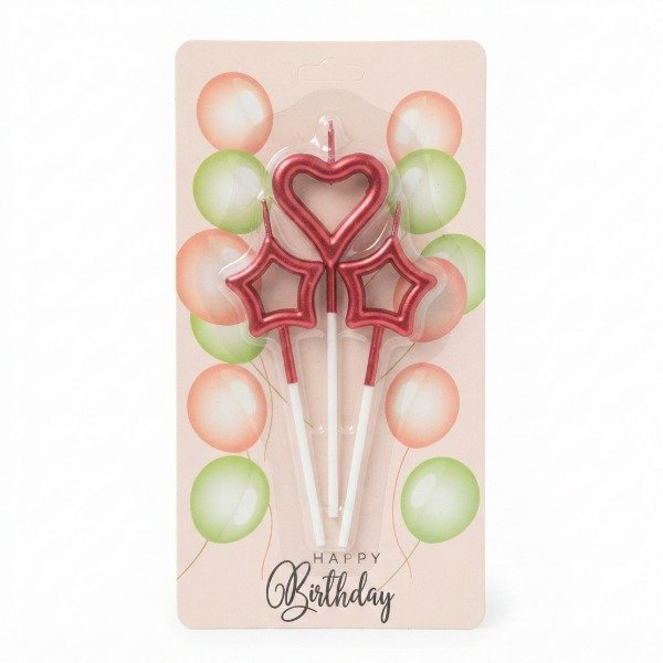 Producto - Set 3 velas Corazon + estrellas - 1