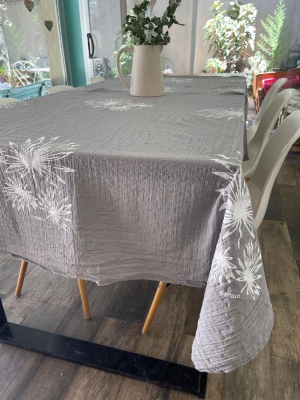Producto - Mantel De Gasa Pintada Artesanalmente 2 X 1.40 Mts