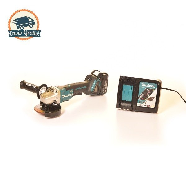Producto - Amoladora inalámbrica de 18V Makita DGA455RF de 115 mm