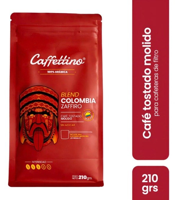 Producto - CAFFETTINO COLOMBIA - Cafe Molido  210grs
