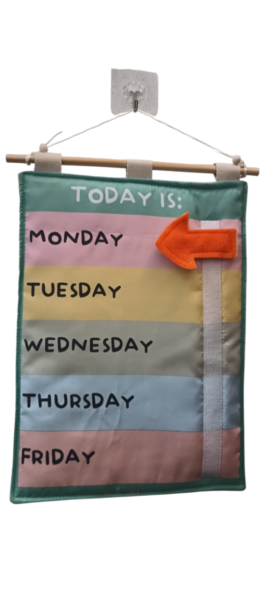 Producto - Today is... Panel días de la semana en inglés