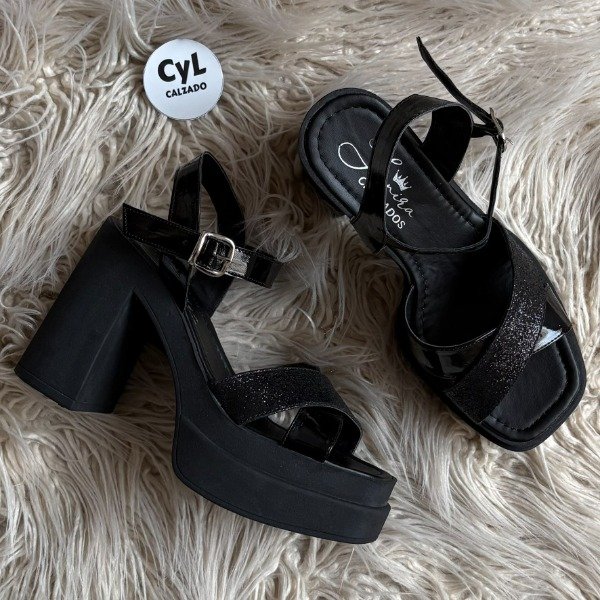 Producto - Zapatos Glitter Negro - 0