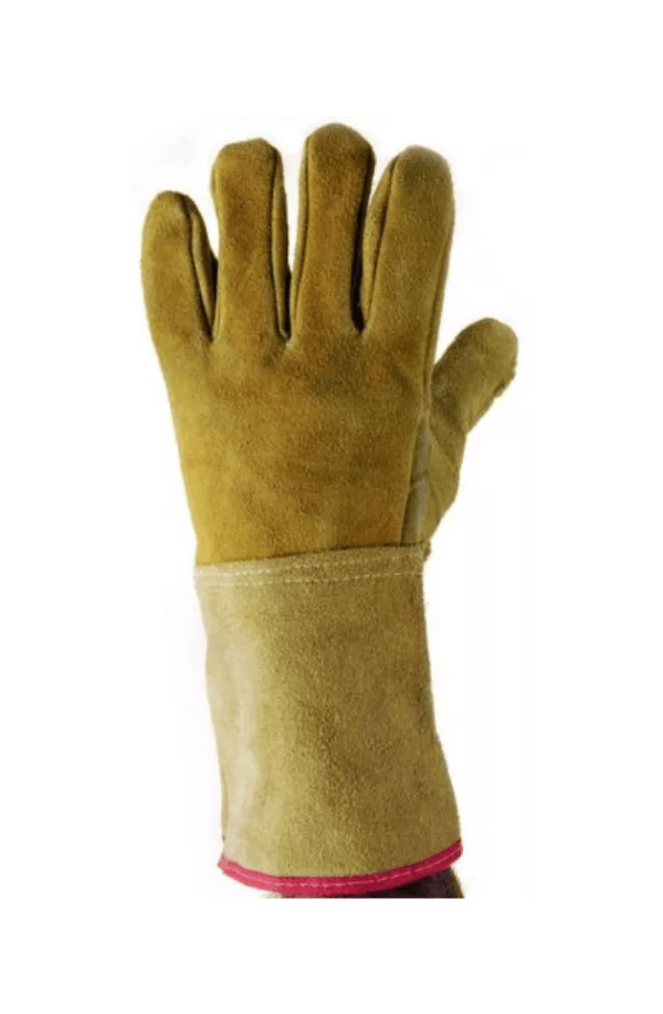 Producto - Guante descarne amarillo puño largo, certificado - ws