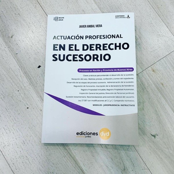 Producto - Actuación profesional en el derecho sucesorio. Viera