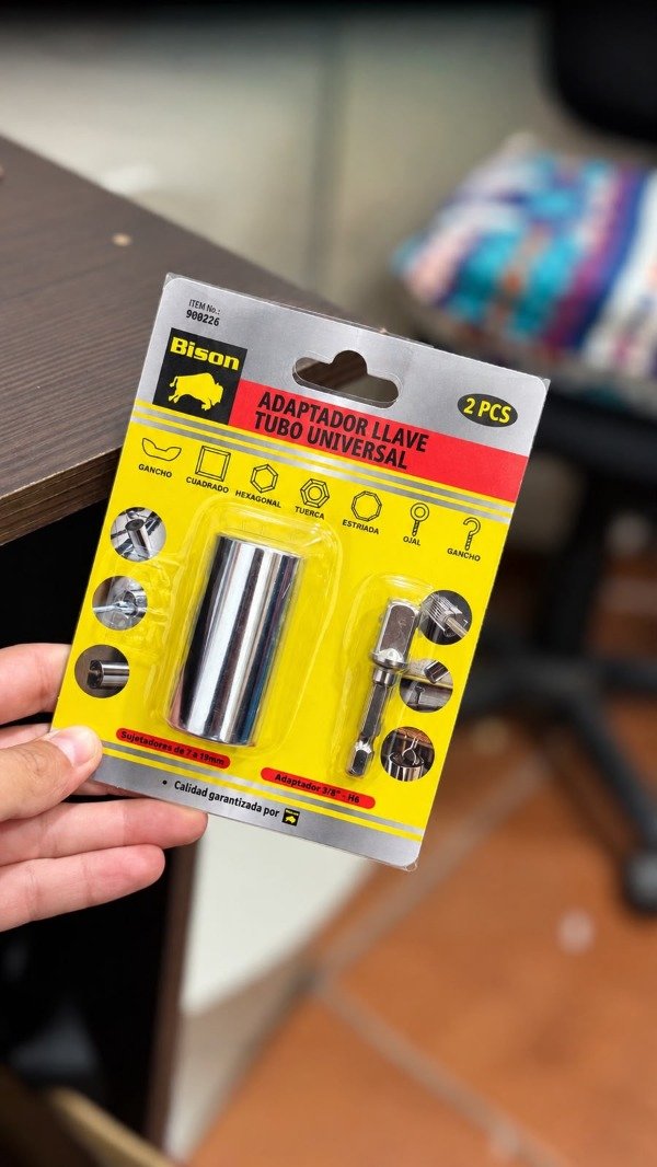 Producto - ADAPTADOR LLAVE TUBO UNIVERSAL BISON