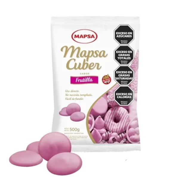 Producto - CHOCOLATE MAPSA CUBER FRUTILLA 500GR