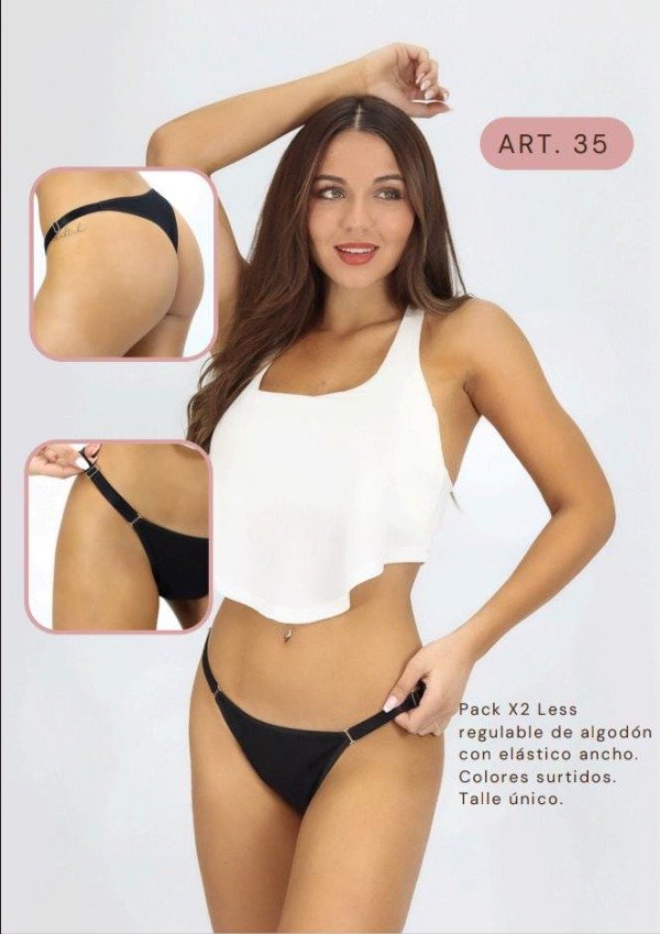 Producto - Pack x2 Less Regulable Elastico Ancho (Vella35)