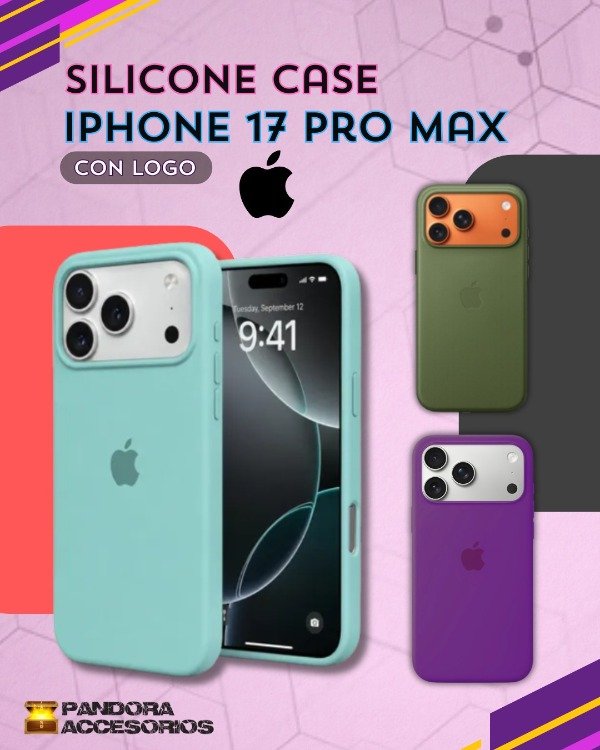Producto - Funda Silicone Case Con Logo Iphone 17 Pro Max