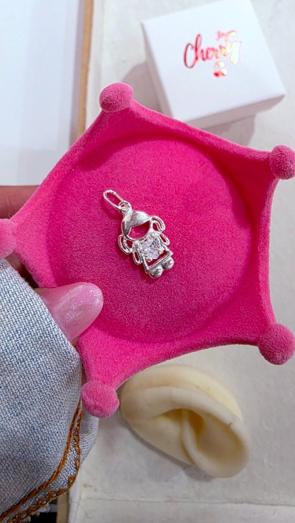 Producto - Dije nena corazon cubic PL