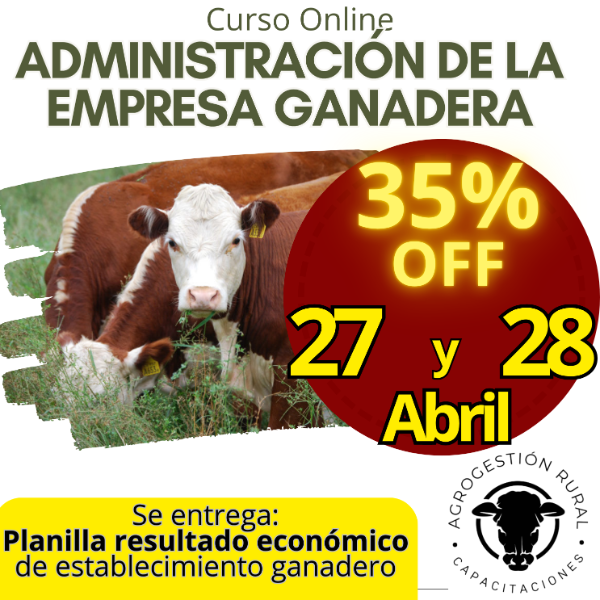 Producto - Curso online Administración de la Empresa Ganadera