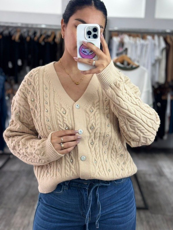 Producto - CARDIGAN IMPORTADO STRASS BE