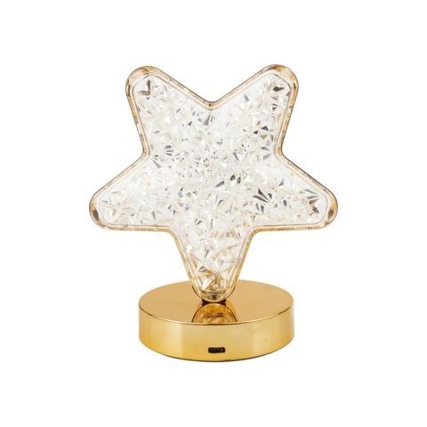 Producto - LAMPARA DE MESA ESTRELLA CARGA USB 18CM X1