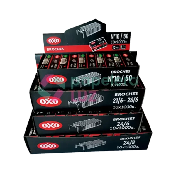Producto - BROCHES ABROHADORA N21/6-26/6 1000 X10- OXO GANCHO