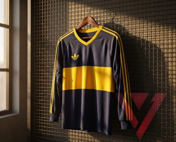 Producto - CAMISETA BOCA RETRO 1980 MANGA LARGA