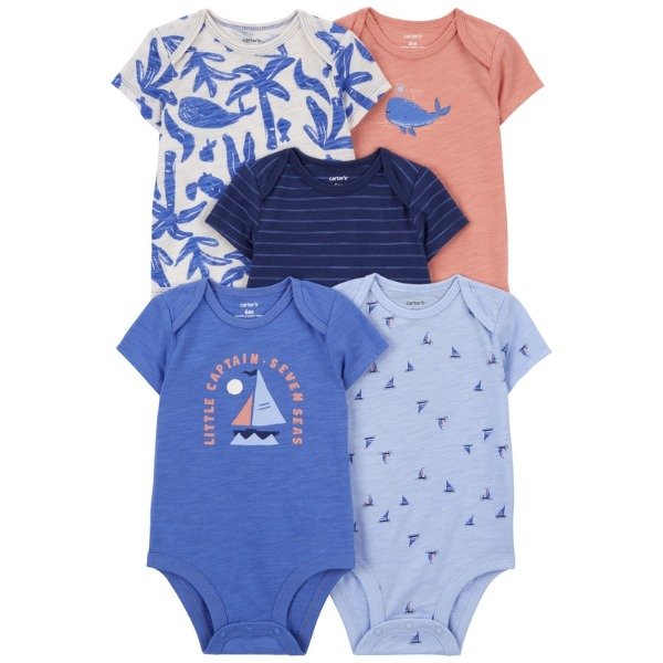 Producto - Pack x 5 bodies Carter's velero