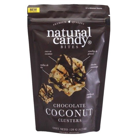 Producto - Chocolate Coconut Cluster Marron 120 g.
