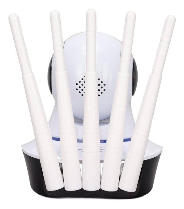 Producto - Cámara Wifi De Seguridad Remota Con 5 Antenas Receptoras Blanco