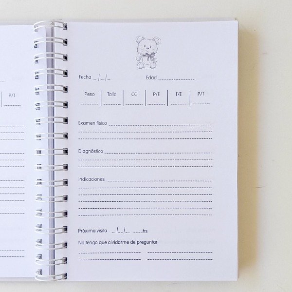 Producto - Cuaderno Pediatrico Animalitos Minimalistas - 6