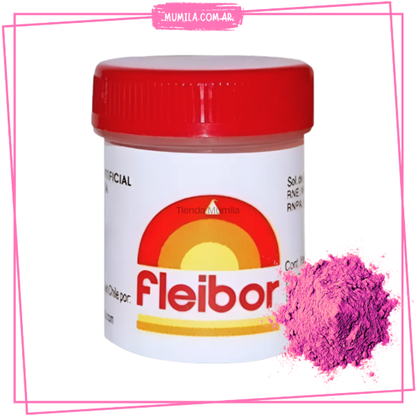 Producto - Colorante rosa liposoluble Fleibor 5gr