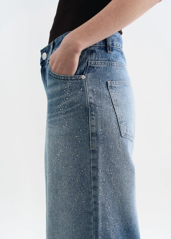 Producto - JEAN WIDE ZOEY STRASS AZUL - 1