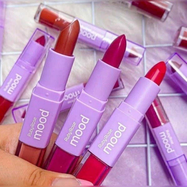Producto - LABIAL DUO + VITAMINA E MOOD RUBY ROSE HB-8614
