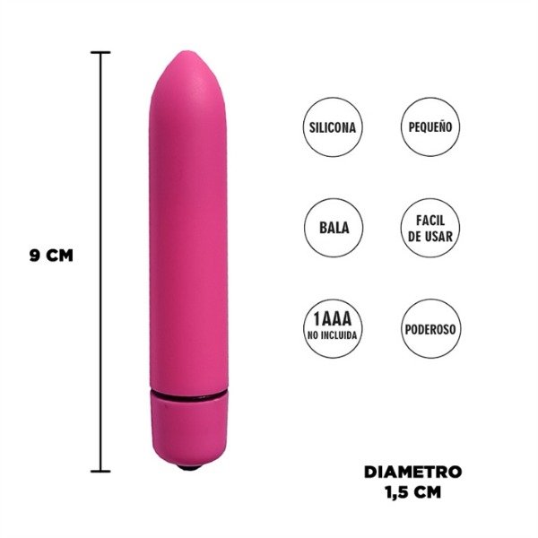 Producto - FEATHER ROSA: BALA VIBRADORA