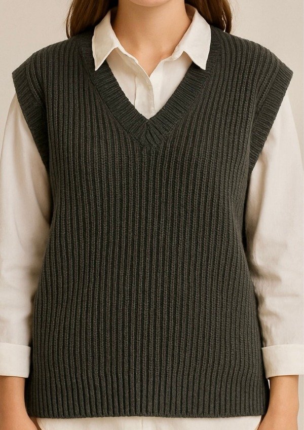 Producto - Chaleco Tejido GRIS