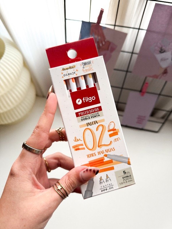 Producto - Resaltadores Filgo Multilighter X5 TONO 02 NARANJA